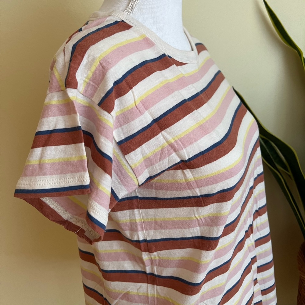 MADEWELL Neutral Striped T-Shirt - Picture 2 of 6